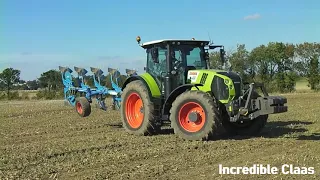 2018 Claas Arion 660 CMATIC 6.8 Litre 6-Cyl Diesel Tractor (175 / 205 HP) with Lemken Plough