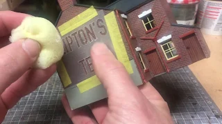 Building A OO Gauge Model Railway: Painting A Ghost Sign