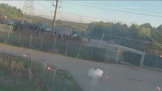 Protesters and officers clash at future police training center | New video