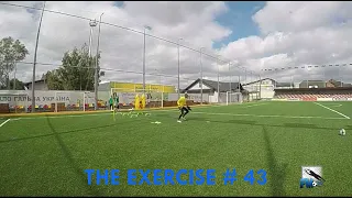 Goalkeeping exercises # 43. Main part. Plyometrics. + Cognitive. The defense of the goal