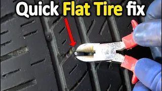 How to Fix a Flat Tire on the spot (Do It Yourself Guide)
