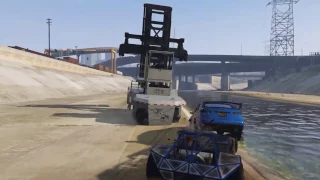 GTA5 / Dock Handler online - Forklift fun