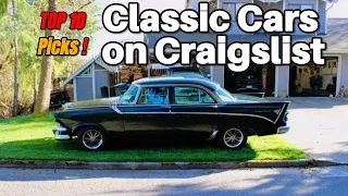 TOP 10 Classic Cars for Sale by Owner on Craigslist  - Best Picks!