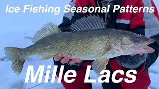 Mille Lacs Ice Fishing Seasonal Patterns (Walleye, Perch, Pike, and Tullibee)