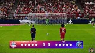PES 2021 | Bayern Munich vs PSG | Penalty Shootout | UEFA Champions League Gameplay | Neymar vs Sane