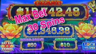 ★FIRST TIME I HAVE RECEIVED MANY BONUSES ON THE LOCK IT LINK EVER !★LU LU TONG Slot☆ MAX 30 #7 栗スロ