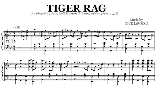 Jelly Roll Morton - Tiger Rag | Transcription