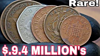 Most Valuable Top 6 UK Two Pence rare UK One Penny Coins Worth A lot of money Coins Worth money!