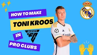 HOW TO MAKE TONI KROOS FOR PRO CLUBS!!!