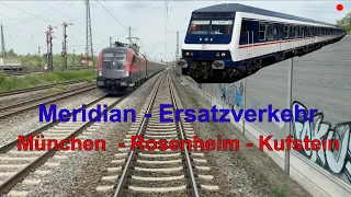 Führerstandsmitfahrt München Hbf (DB) - Kufstein (ÖBB) | Meridian | n - Wagen | Cab Ride