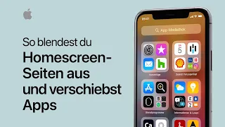 So blendest du Homescreen-Seiten auf dem iPhone aus und verschiebst Apps – Apple Support