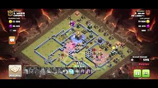 Th13 vs Th14 Cwl attack strategy using 4 golem 15 witches plus bat spell