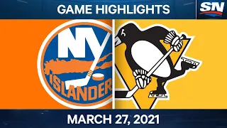 NHL Game Highlights | Islanders vs. Penguins – Mar. 27, 2021