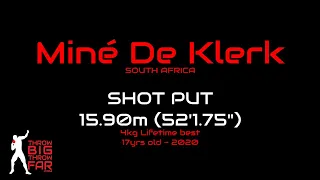 Mine De Klerk Shot Put