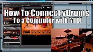 How to connect drums to computer with MIDI USB