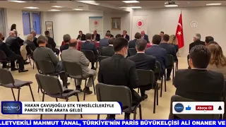 HAKAN ÇAVUŞOĞLU STK TEMSİLCİLERİYLE  PARİS'TE BİR ARAYA GELDİ