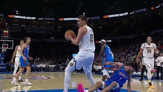 Nikola Jokic almost knocked out Chet Holmgren with an elbow by seeing him as competition