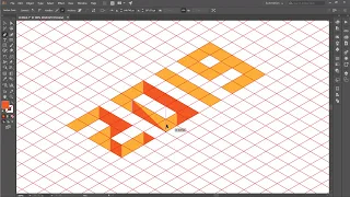 How to draw Isometric numbers in illustrator - Illustrator Tutorial#1