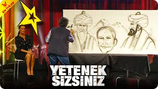 Ressam Hasan Hülya Avşarı Çizdi 😱 | Yetenek Sizsiniz Türkiye