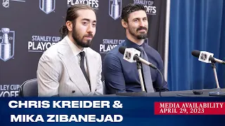 New York Rangers: Chris Kreider & Mika Zibanajed Postgame Media Availability | Apr. 29, 2023