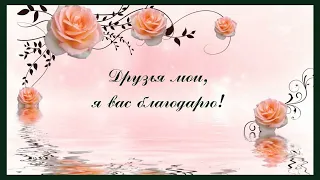 Друзья мои, я вас благодарю!