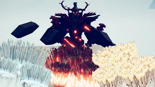 DARK GOLEM + 5x EXILED SENTINEL vs 5x EVERY GOD - Totally Accurate Battle Simulator TABS