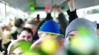 Ukraine War - Ukrainian national anthem at NYC subway in USA