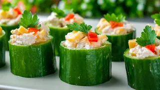 Bite Sized Appetizer. Cucumber Bites