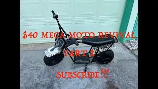 $40 MEGA MOTO REVIVAL PART 2 (paint and reassemble)