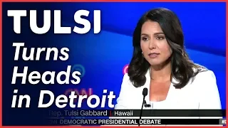 Tulsi Gabbard turns heads at Detroit Debate