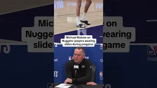 Michael Malone on warming up in slides 👀