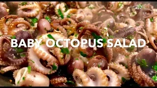 BABY OCTOPUS SALAD **Italian cooking**