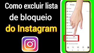 Como excluir a lista de bloqueio do Instagram 2022