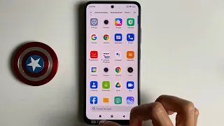 How to change the home screen style swipe up into the app drawer on Xiaomi Redmi Note 11 Android 11