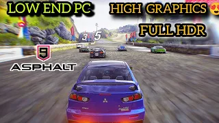 The Asphalt 9 on low end PC with high Graphics 😍 You've Been Waiting For😱