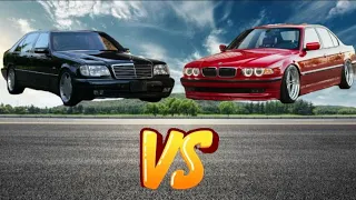 BMW E38 vs Mercedes W140 | Auto Battle