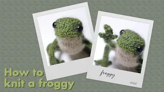 creating a frog out of string and clouds // How to Knit a Frog