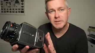 Hasselblad 501CM camera walkthrough - 501CM body, A12 back, waist level finder and 80mm CFE lens.