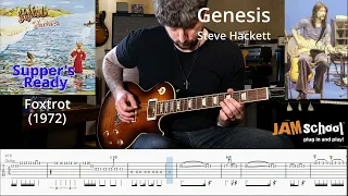 Genesis Supper's Ready Steve Hackett guitar solo with TAB