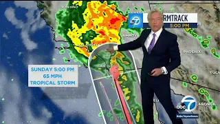 Tracking Hurricane Hilary amid tropical storm warning in SoCal