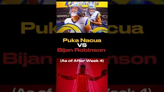 Puka Nacua vs Bijan Robinson #ytshorts #nfl
