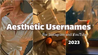 Aesthetic Usernames for Instagram & YouTube user's✨✍️🦋l Aesthetic Girl l 2023🌸