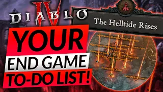 DIABLO 4 ENDGAME GUIDE! - 5 BEST THINGS to do After the Campaign - (Gear Farm Tips, Helltide)