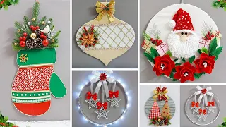 5 Christmas wreath making idea with simple materials |DIY Affordable Christmas craft idea🎄276