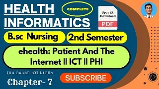 eHealth: Patient And The Internet || Information Technology || Public Health Information || 2nd Sem