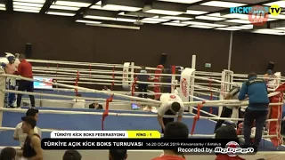 Türkiye Açık Kickboks Turnuvası 54 kg Genç Erkek Full Contac Seyit Battal Ay🛑vs Recep Deniz🔵