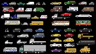 Street Vehicles Collection - Cars and Trucks - The Kids' Picture Show (Fun & Educational)