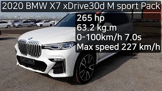 2020 BMW X7 xDrive30d M sport Pack