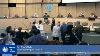 Seattle City Council 8/12/19