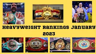 Heavyweight Boxing Rankings | WBA  WBC  WBO  IBF  January 2023 | Review 🎙🥊